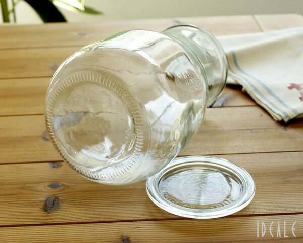 ウェック（WECK） チューリップ/Tulip シェイプ ガラスキャニスター 2700ml 直径Lサイズ