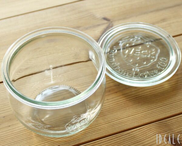 ウェック（WECK） チューリップ/Tulip シェイプ ガラスキャニスター 500ml 直径Lサイズ