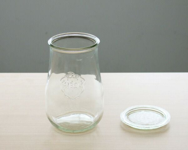 ウェック（WECK） チューリップ/Tulip プラスティックカバー付チューリップシェイプ1500mlx6個セット