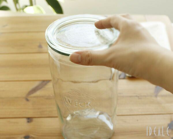 ウェック（WECK） ストレート/Straight シェイプ ガラスキャニスター1550ml 直径Lサイズ