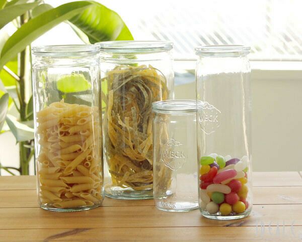 ウェック（WECK） ストレート/Straight シェイプ ガラスキャニスター1550ml 直径Lサイズ