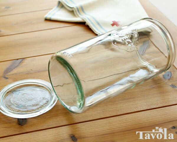 ウェック（WECK） ストレート/Straight プラスティックカバー付ストレートシェイプ550mlx6個セット