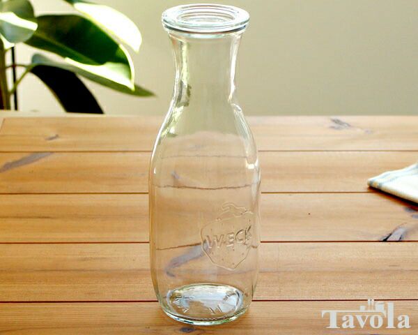 ウェック（WECK） ジュースジャー/Juice プラスティックカバー付ジュースジャー1.0Lx6個セット