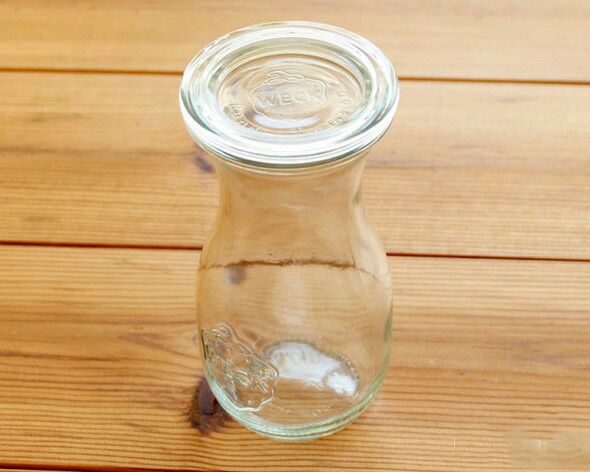 ウェック（WECK） ジュースジャー/Juice プラスティックカバー付ジュースジャー290mlx6個セット