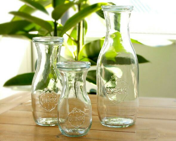 ウェック（WECK） ジュースジャー/Juice プラスティックカバー付ジュースジャー530mlx6個セット