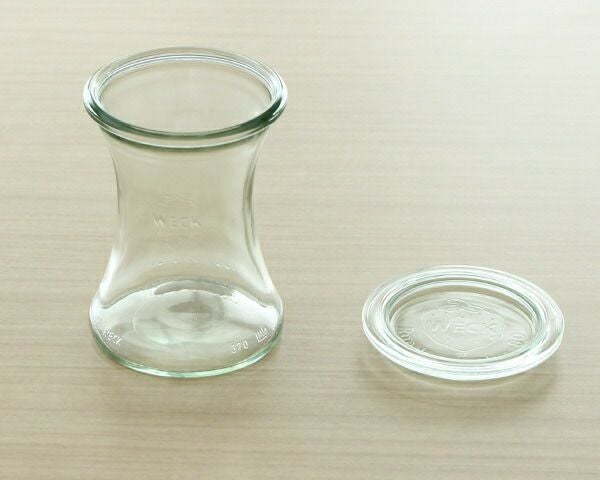 ウェック（WECK） デリカテッセン/Delikatessen ガラスキャニスター 370ml 直径Mサイズ 6個セット