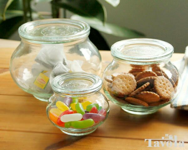 ウェック（WECK） デコ/Deco パッキン&クリップ付デコシェイプ 1.0Lx6個セット