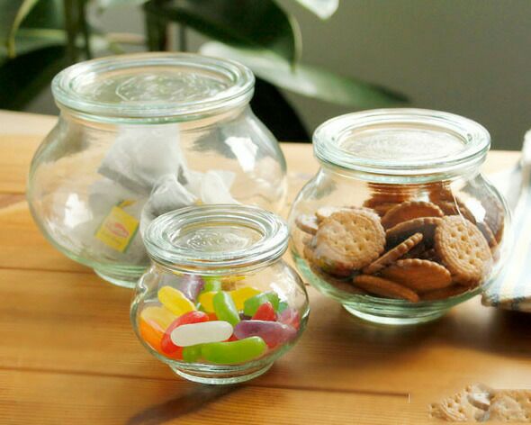 ウェック（WECK） デコ/Deco パッキン&クリップ付デコシェイプ 550mlx6個セット