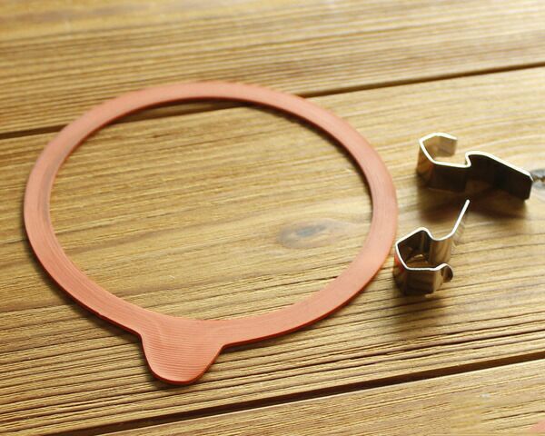 ウェック（WECK） ストレート/Straight パッキン&クリップ付ストレートシェイプ 550mlx6個セット