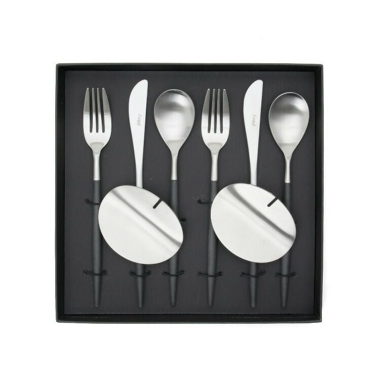 クチポール（Cutipol） ミオ/MIO ディナー8点セット 化粧箱付 ブラック