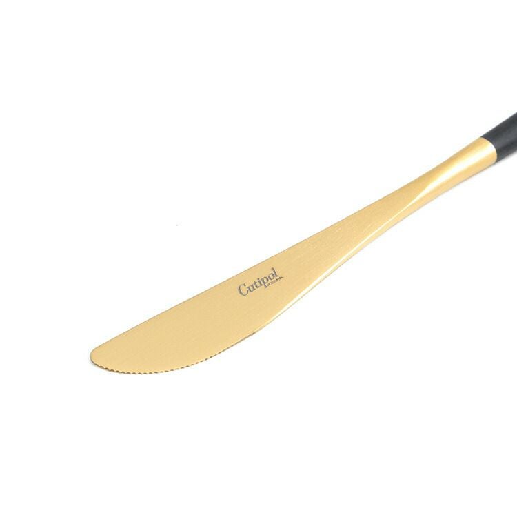 クチポール（Cutipol） ミオ/MIO デザートナイフ ブラックマットゴールド
