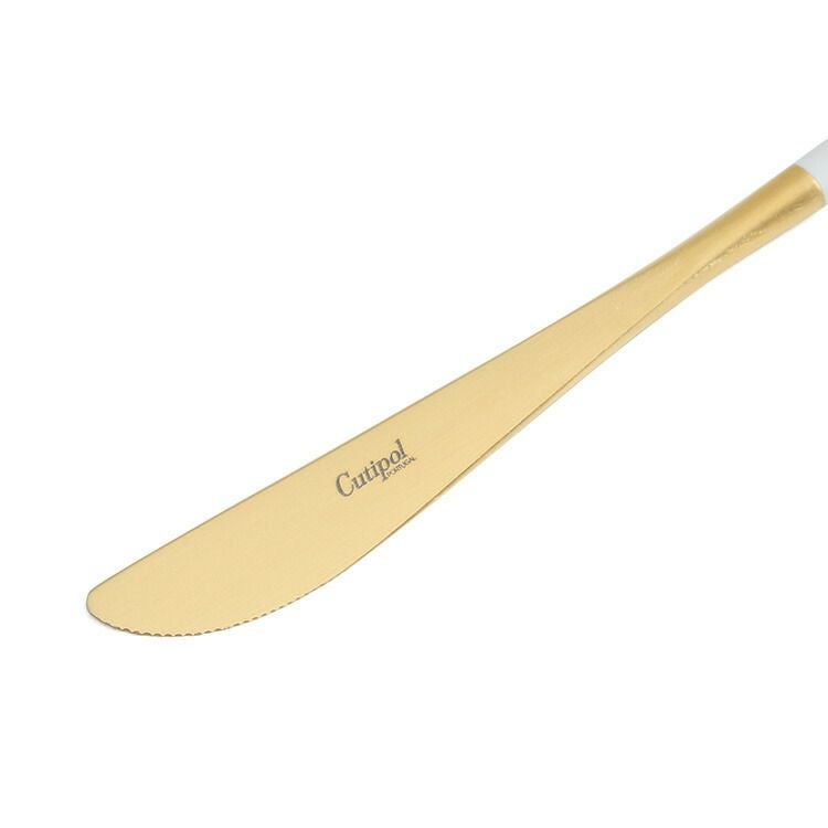 クチポール（Cutipol） ミオ/MIO デザートナイフ ホワイトマットゴールド