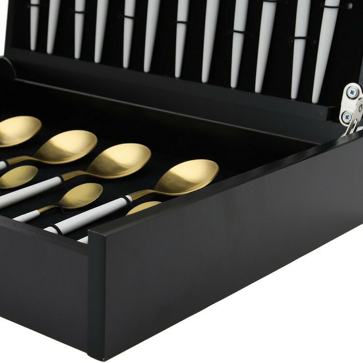 クチポール（Cutipol） ミオ/MIO ディナー24点セット ホワイトマットゴールド