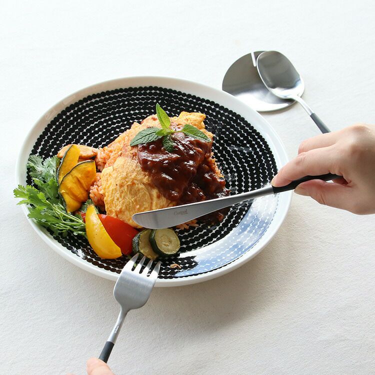 クチポール（Cutipol） ナウ/NAU ディナー3点＆カトラリーレスト1点 ブラック