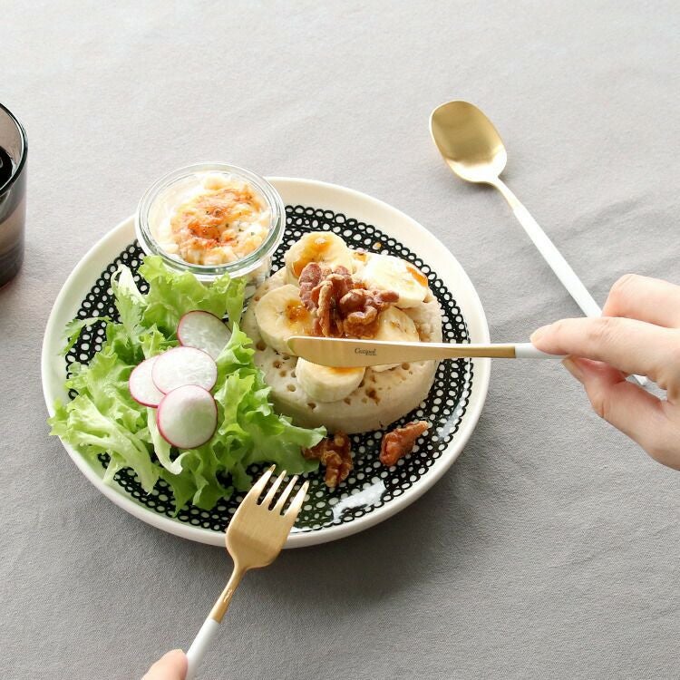 クチポール（Cutipol） ナウ/NAU デザート6点セット 化粧箱付 ホワイトマットゴールド