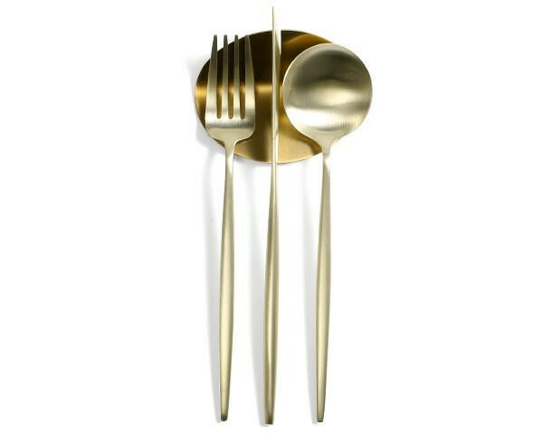 クチポール（Cutipol） ムーンマット/MOON MATT ディナー3点＆カトラリーレスト1点 シャンパン