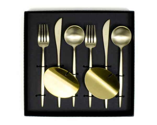 クチポール（Cutipol） ムーンマット/MOON MATT ディナー8点セット 化粧箱付 シャンパン