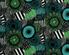 マリメッコ（marimekko） ピエニ シイルトラプータルハ/PIENI SIIRTOLAPUUTARHA コットンファブリック(生地) (30cm以上から10cm単位で切り売り)