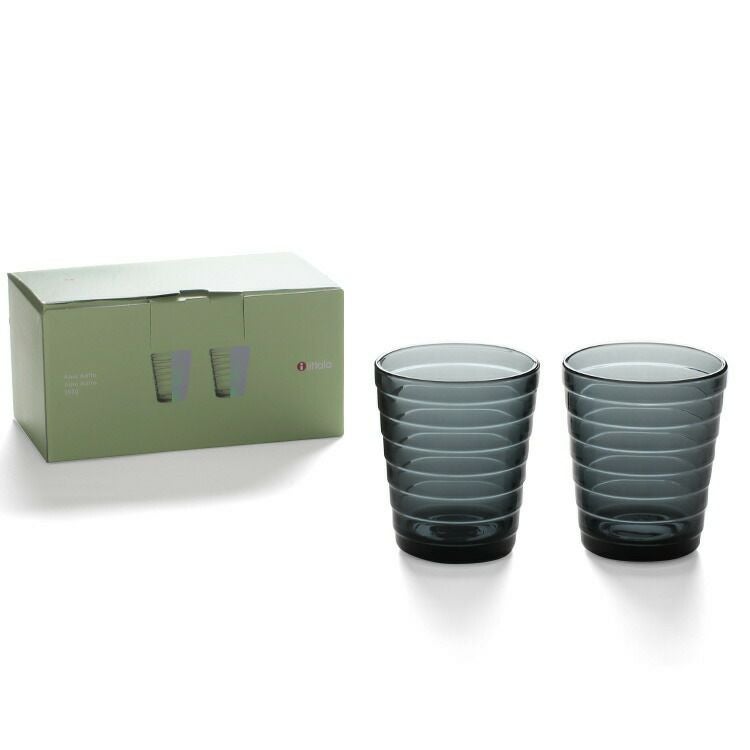 イッタラ（iittala） アイノアアルト/Aino Aalto タンブラー 220ml ペア ダークグレー