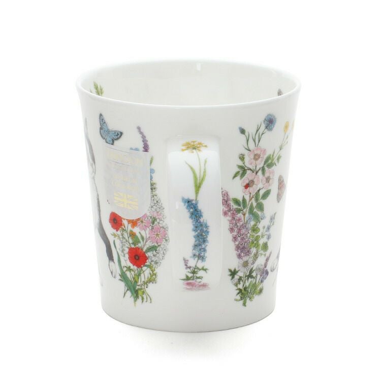 ダヌーン（Dunoon） LOMOND マグカップ フラワーキャット 黒白猫