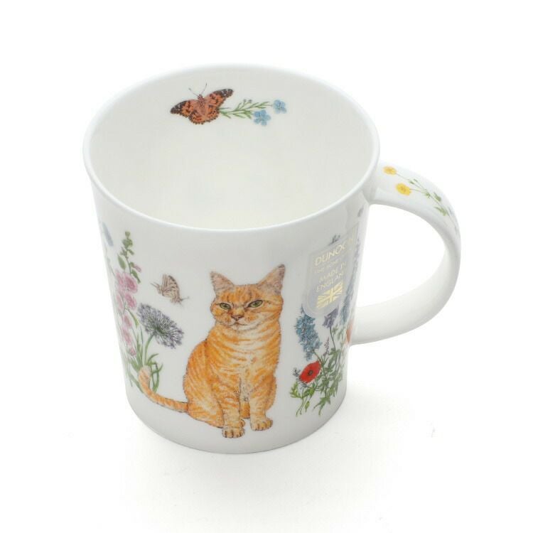 ダヌーン（Dunoon） LOMOND マグカップ フラワーキャット 茶トラ猫