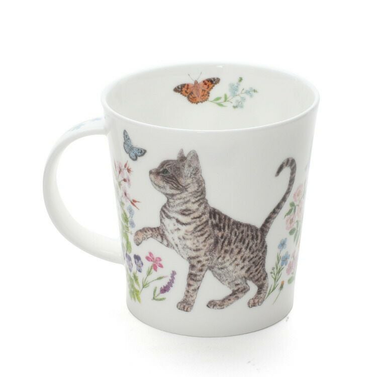 ダヌーン（Dunoon） LOMOND マグカップ フラワーキャット トラ猫