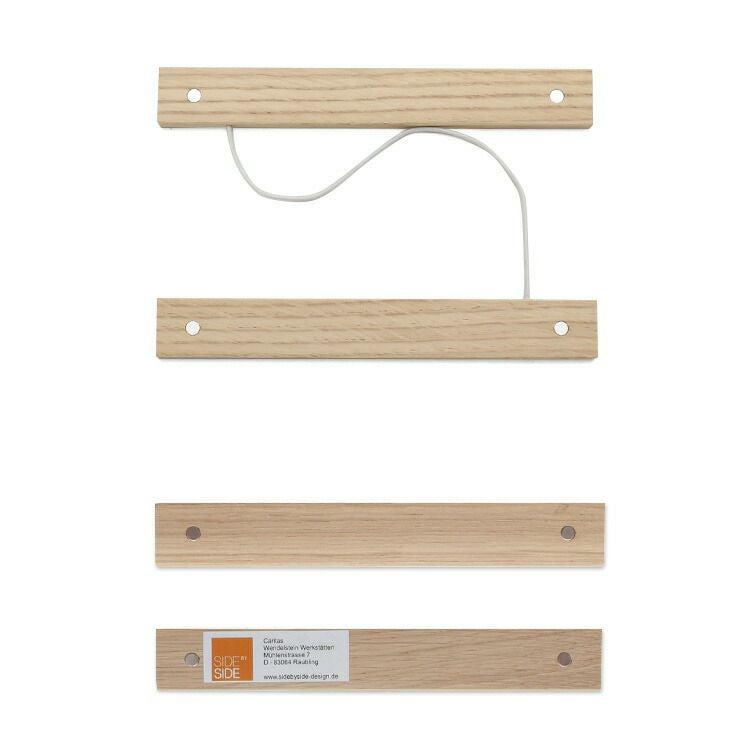 サイドバイサイド（SIDE BY SIDE） ポスターハンガー A5サイズ オーク