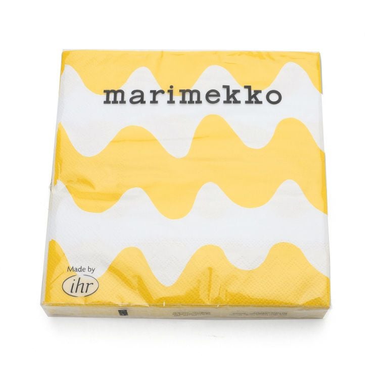 マリメッコ（marimekko） ロッキ/LOKKI ペーパーナプキン ライトイエロー
