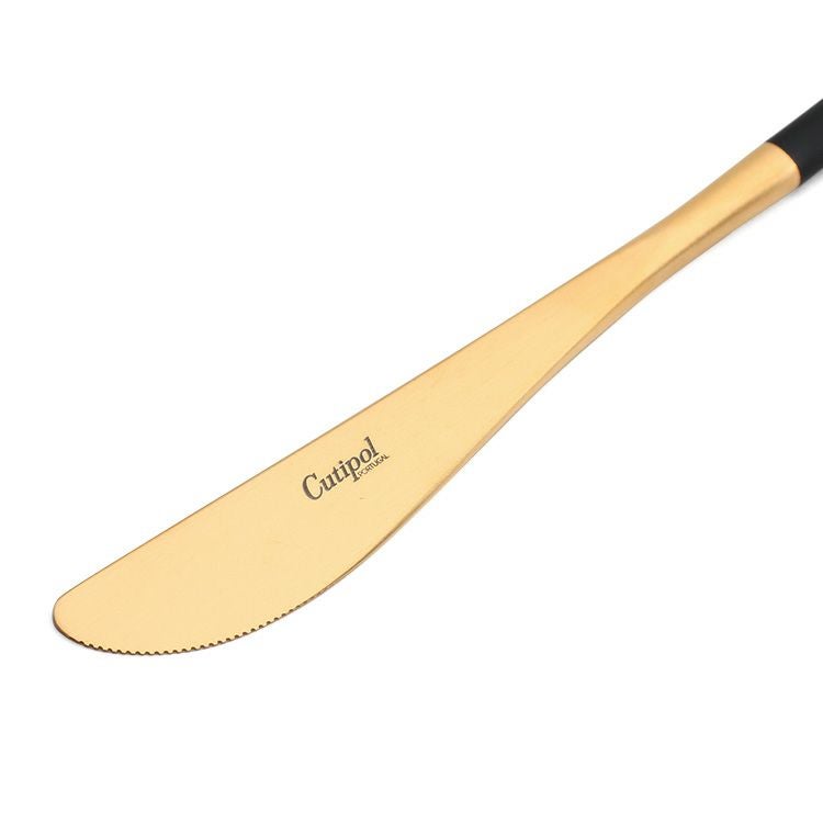 クチポール（Cutipol） ナウ/NAU ディナーナイフ/テーブルナイフ ブラックマットゴールド