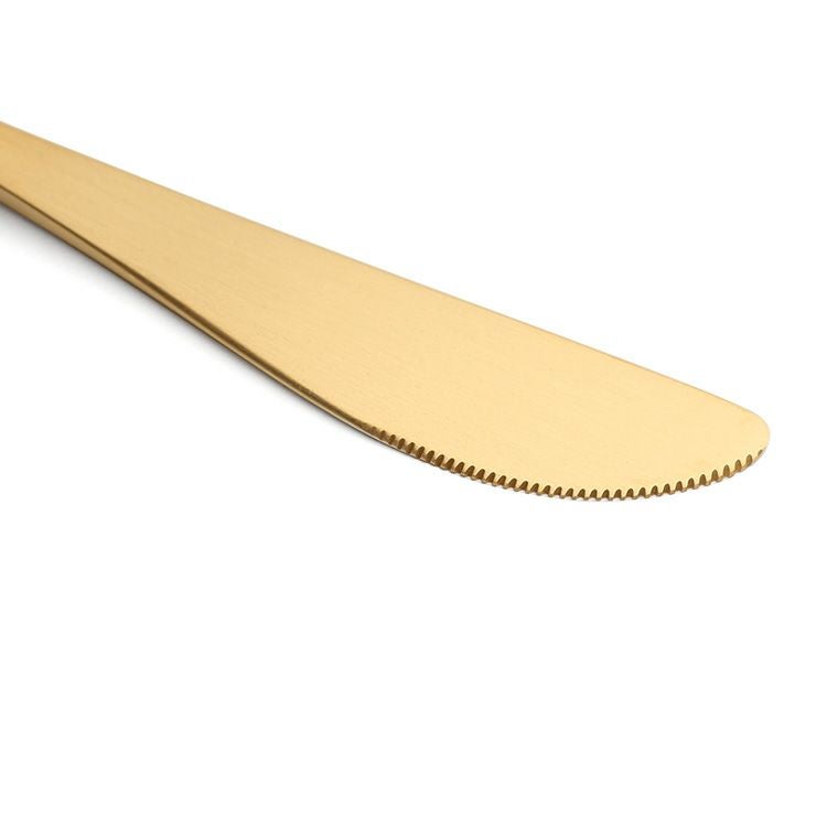 クチポール（Cutipol） ナウ/NAU ディナーナイフ/テーブルナイフ ブラックマットゴールド