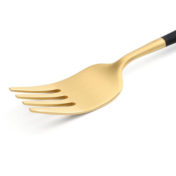 クチポール（Cutipol） ナウ/NAU ディナーフォーク ブラックマットゴールド