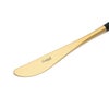 クチポール（Cutipol） ナウ/NAU デザートナイフ ブラックマットゴールド
