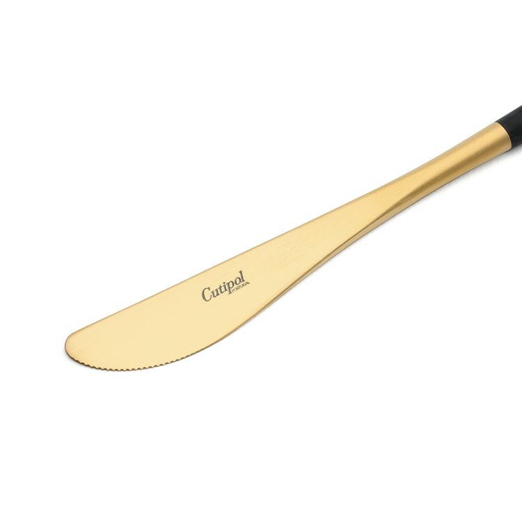 クチポール（Cutipol） ナウ/NAU デザートナイフ ブラックマットゴールド