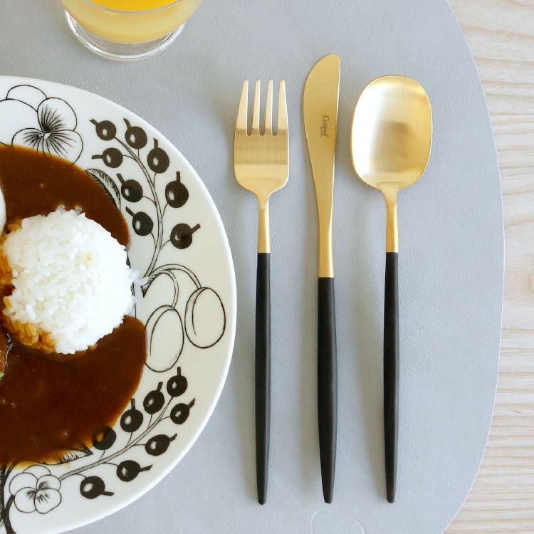 クチポール（Cutipol） ナウ/NAU ディナー3点セット ブラックマットゴールド