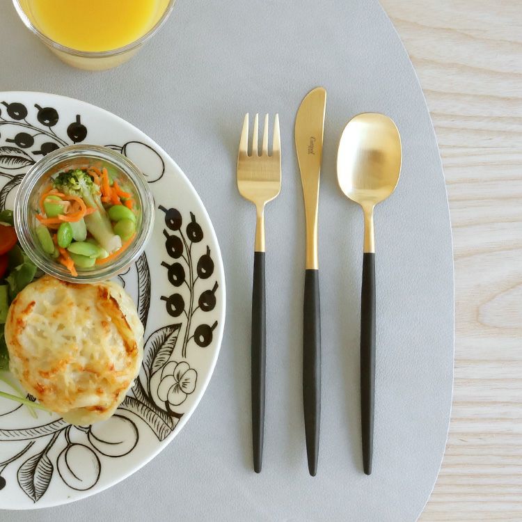 クチポール（Cutipol） ナウ/NAU デザート3点セット ブラックマットゴールド