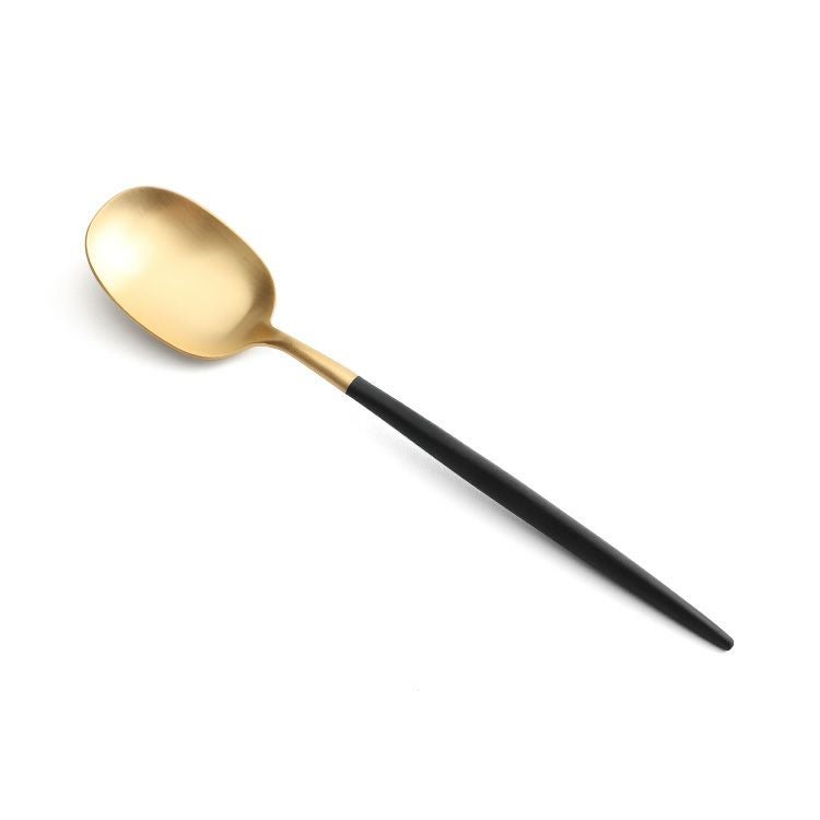 クチポール（Cutipol） ナウ/NAU ディナー8点セット 化粧箱付 ブラックマットゴールド