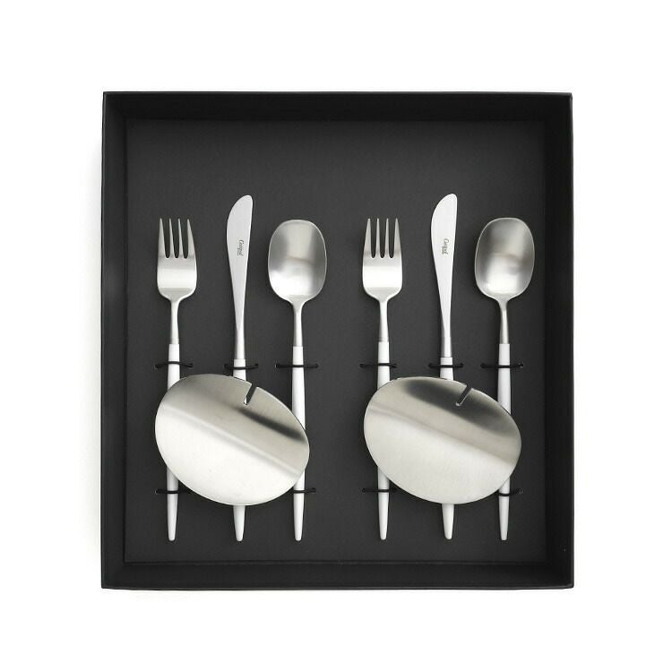 クチポール（Cutipol） ナウ/NAU デザート8点セット 化粧箱付 ホワイト