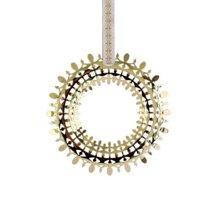 ビヨン・ヴィンブラッド（BJORN WIINBLAD） クリスマスリース 7cm ゴールド