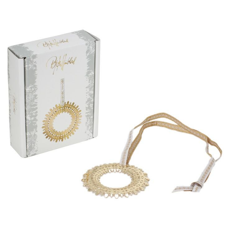 ビヨン・ヴィンブラッド（BJORN WIINBLAD） クリスマスリース 7cm ゴールド