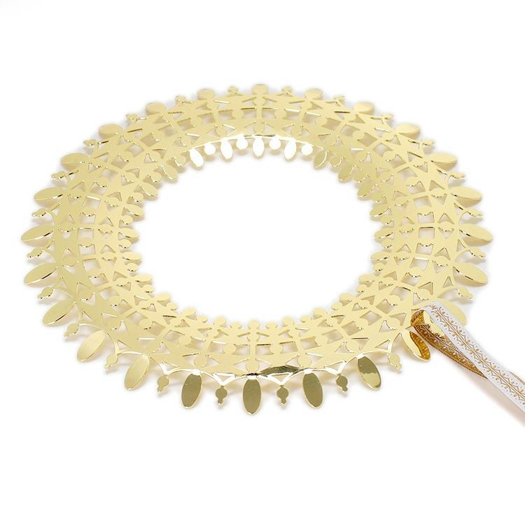 ビヨン・ヴィンブラッド（BJORN WIINBLAD） クリスマスリース 16cm ゴールド