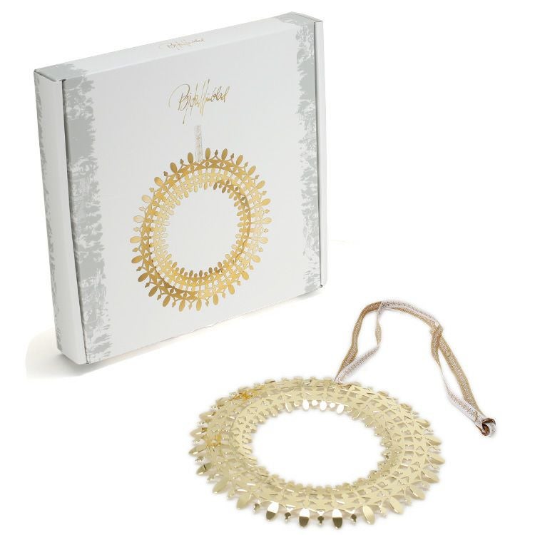 ビヨン・ヴィンブラッド（BJORN WIINBLAD） クリスマスリース 16cm ゴールド