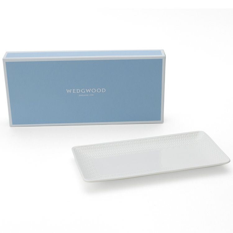 ウェッジウッド（WEDGWOOD） ジオ/Gio ロングトレイ 21cm ホワイト