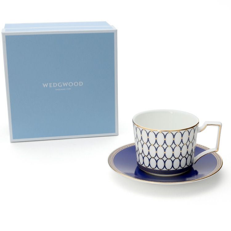 ウェッジウッド（WEDGWOOD） ルネッサンス ティーカップ＆ソーサー 250mｌ ブルー