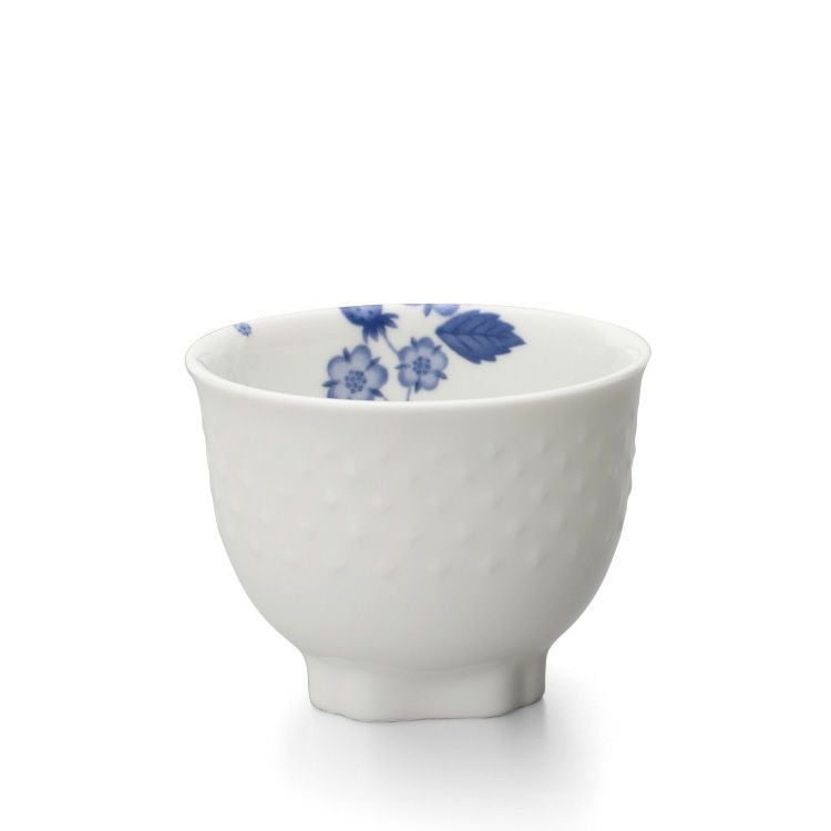 ウェッジウッド（WEDGWOOD） ストロベリーブルームインディゴ ジャパニーズティーカップ 200ml ホワイト