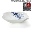 ウェッジウッド（WEDGWOOD） ストロベリーブルームインディゴ スクエアルボウル ホワイト