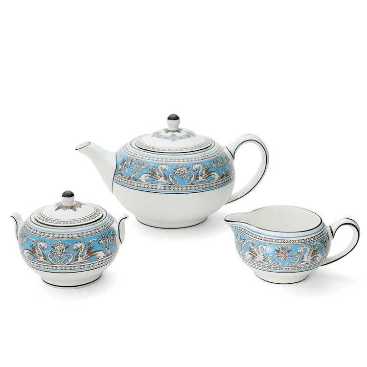 ウェッジウッド（WEDGWOOD） フロレンティーン/Florentine ティーポット+ シュガーボックス+ クリーマー