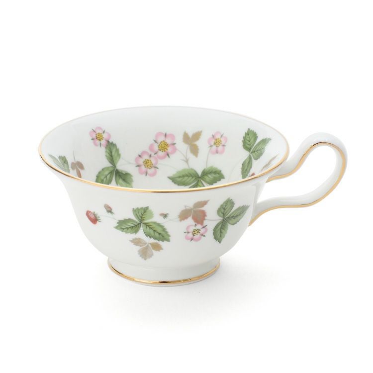 ウェッジウッド（WEDGWOOD） ワイルドストロベリー/Wild Strawberry ティーカップ&ソーサー ピオニー