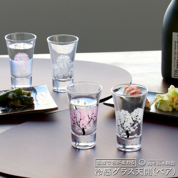 丸モ高木陶器 冷感 グラス天開 ペア