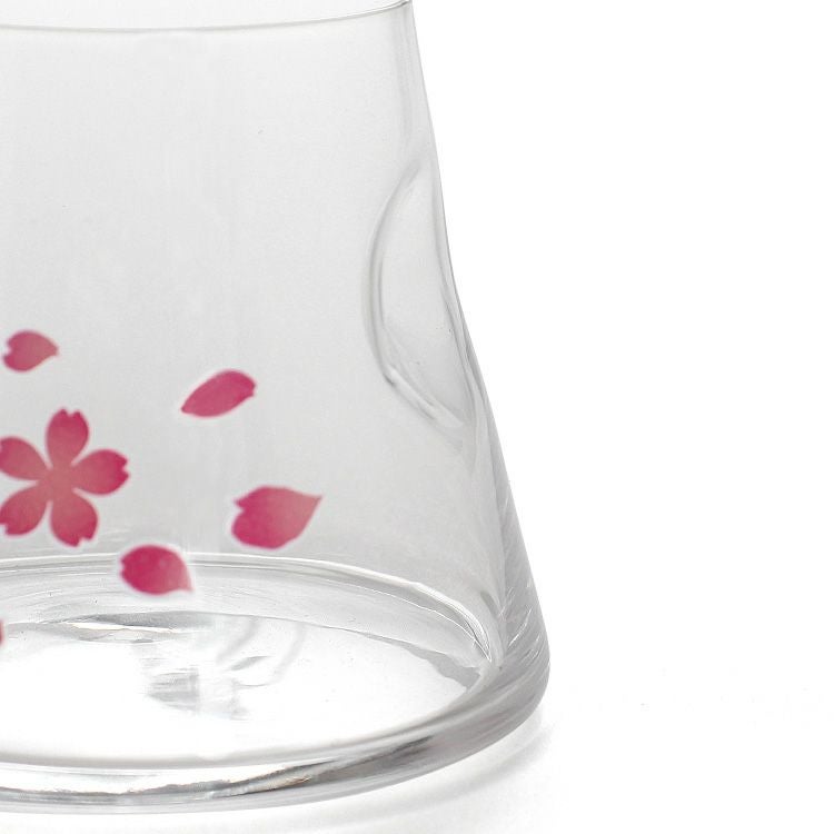 丸モ高木陶器 冷感 桜舞富士山 宝永グラス