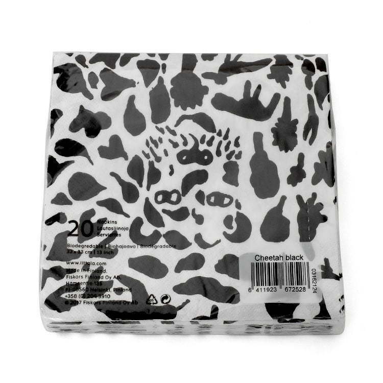 イッタラ（iittala） キュリアス マインド オブ オイバ トイッカ/OTC ペーパーナプキン ホワイト/ブラック